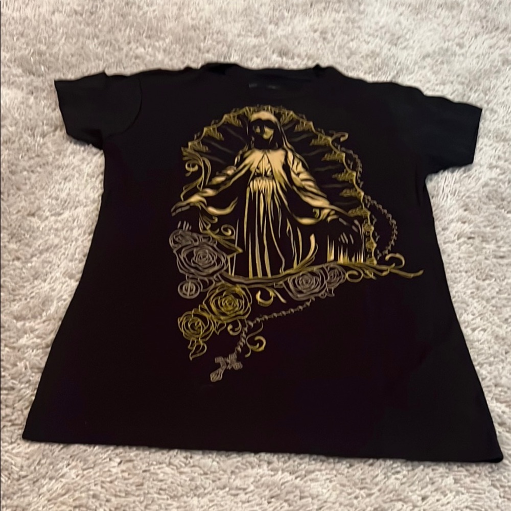 Black Graphic Short Sleeve Tee